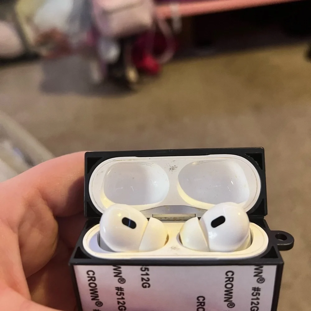 Purple Butterfly Sparkle Airpod Case